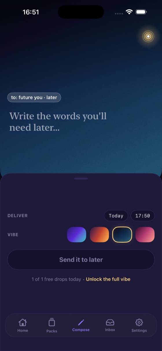 Composing a note in Manifest Inbox
